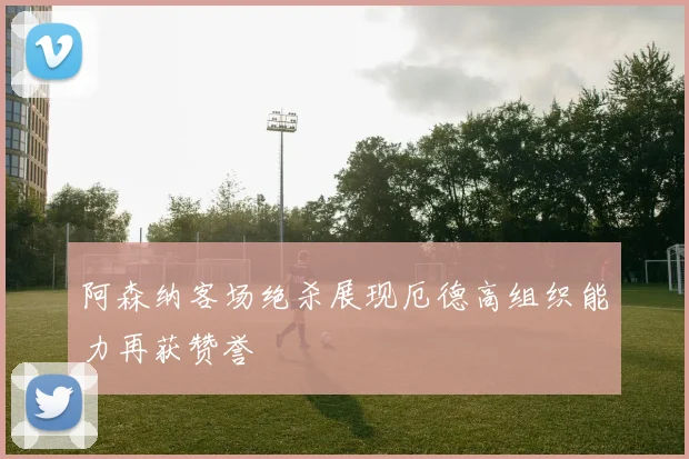 阿森纳客场绝杀展现厄德高组织能力再获赞誉